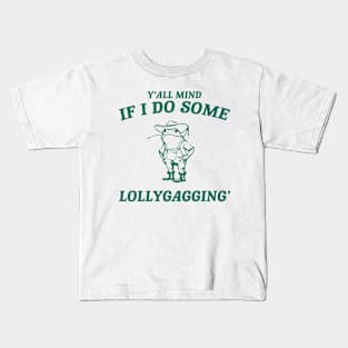 Y'all Mind If I Do Some Lollygagging shirt, Retro Unisex Adult T Shirt, Vintage Frog T Shirt, Nostalgia Kids T-Shirt